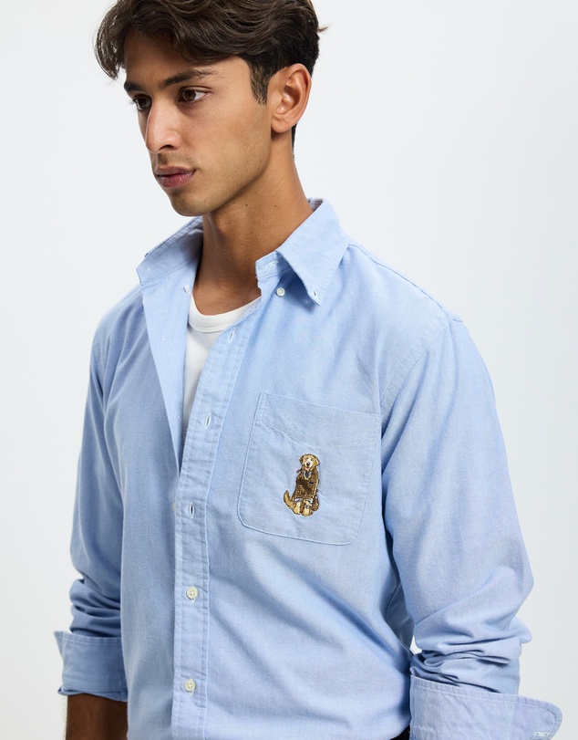 Polo Ralph Lauren - Custom Fit Dog-Embroidered Oxford Shirt
