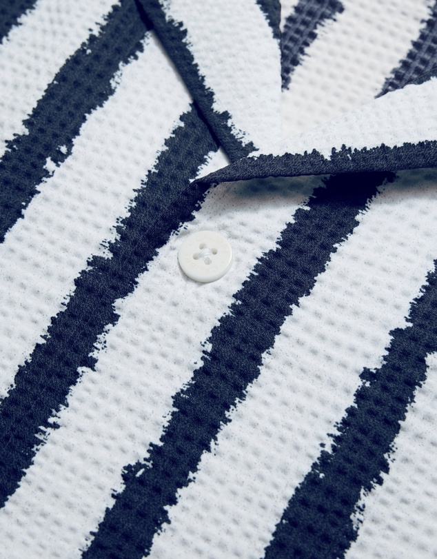 Calibre - Ink Stripe Shirt White Navy
