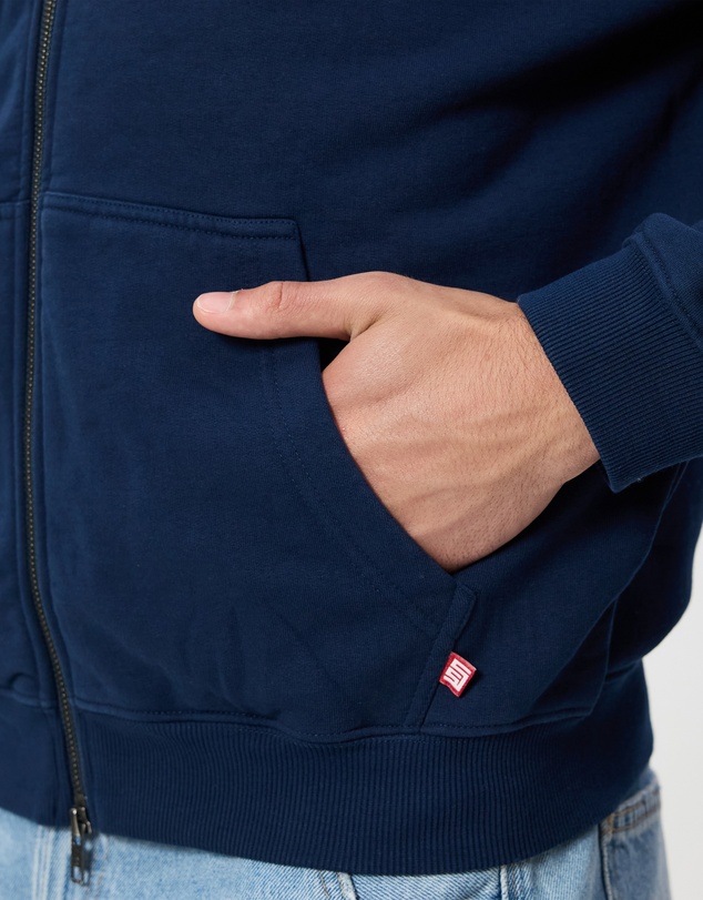 S Double - Cursive Zip Hoodie