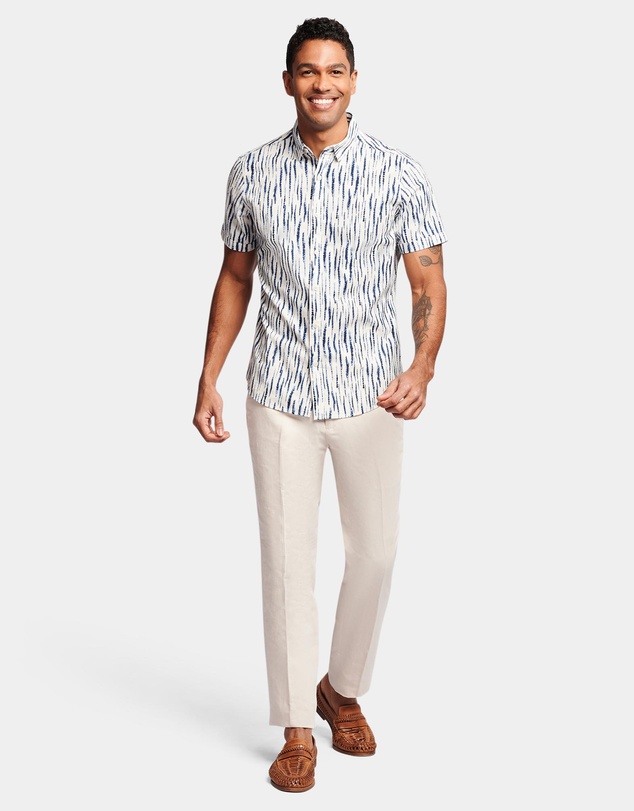 Brooksfield - Dye Print Casual Shirt