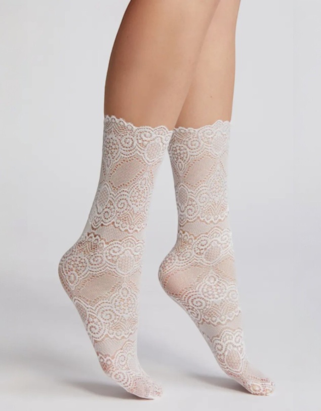 High Heel Jungle - Scalloped Lace Socks