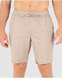 UNIT - UNIT Pivot Mens Elastic Waist Chino Shorts