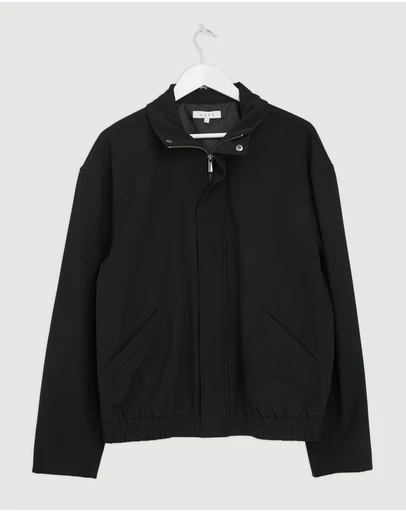 Revibe - Repaired AERE Cassian Funnel Neck Zip Jacket - International-L
