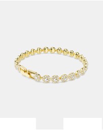 Swarovski - Una Angelic Bracelet, Round Cut, White, Gold-Tone Plated