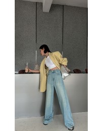 Glamorous - High-waisted, wide-brimmed wide-leg jeans