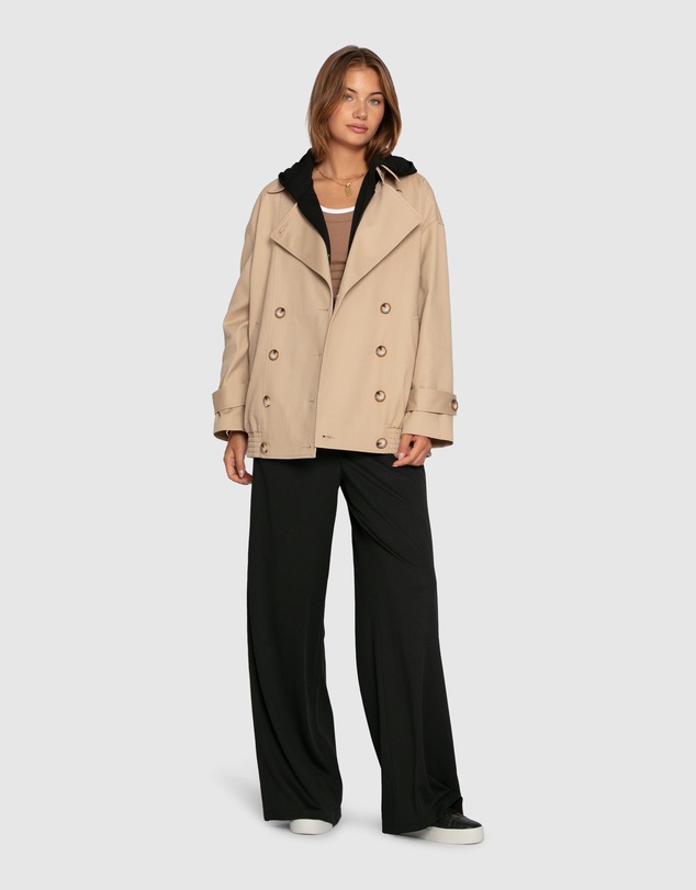 Belle & Bloom - Weekend Trench Bomber Jacket