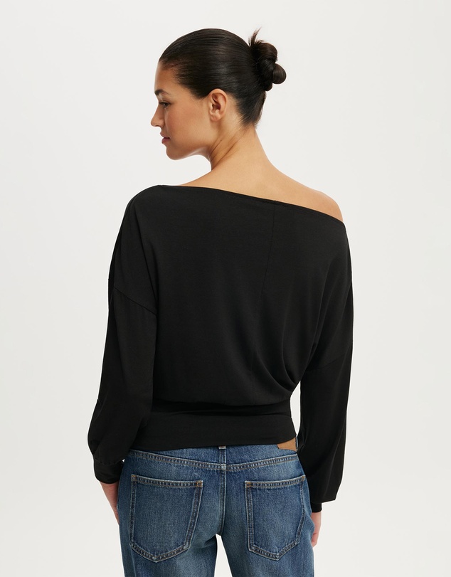 Cotton On - Sage Off Shoulder Long Sleeve