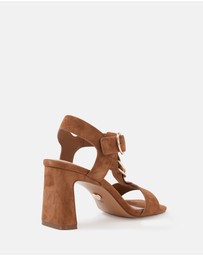 Wittner - Posy Suede Leather Slim Block Heels