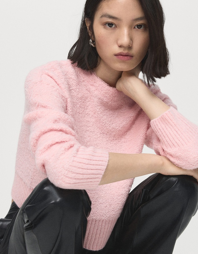 M.N.G - Knitted Sweater With Perkins Neck