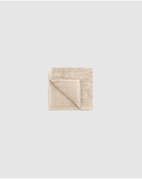 Bambury - Elvire Face Washer 33x33cm Buff