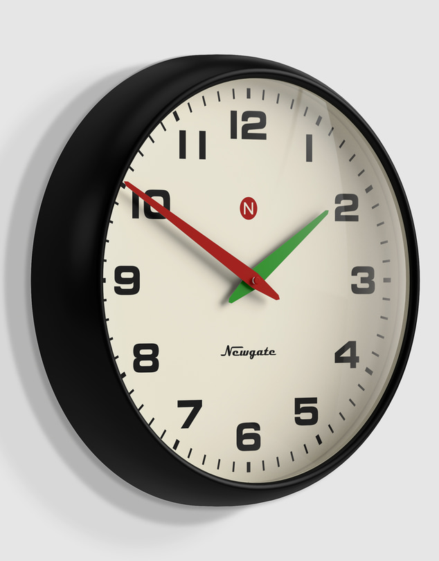 Newgate - Newgate Superstore Wall Clock Alpha Dial Black