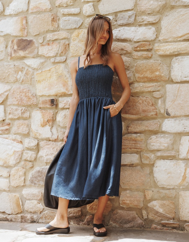 Petal & Pup - Arnika Midi Dress - Blue