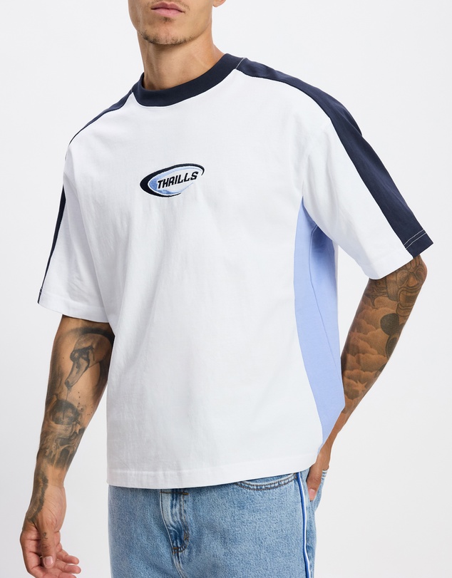 Thrills - Fusion Panel Box Fit Oversize Cropped Tee