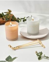 Mestige - 2 Candle & Trimmer Gift Set - Creme Brulee and Ocean Breeze
