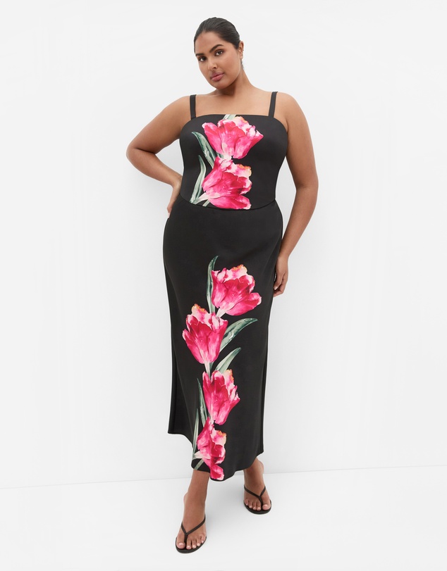 City Chic - Sherie Placement Top - Black