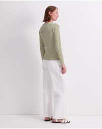 Sportscraft - Stripe Lurex Long Sleeve Magic Tee
