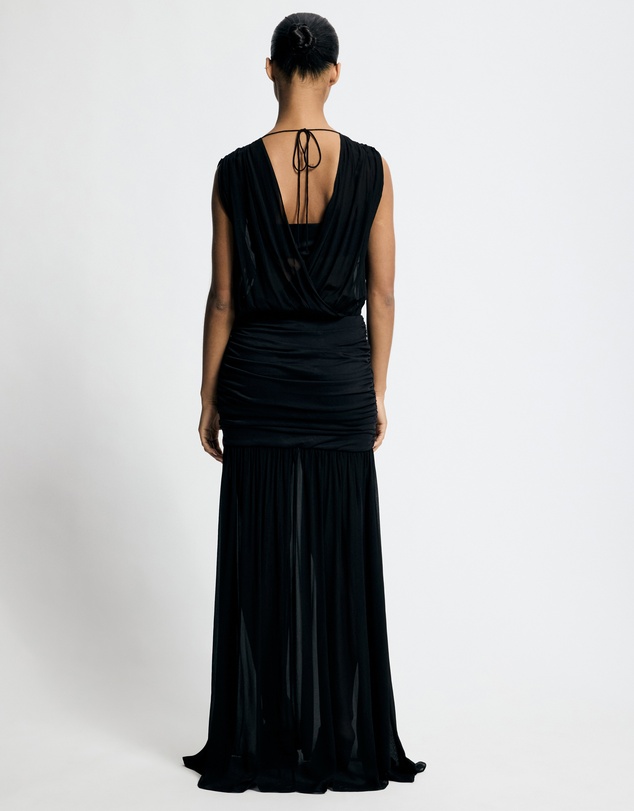 Lover - Zinnia Jersey And Georgette Maxi Dress