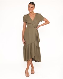Petal & Pup - Leontine Midi Dress - Olive