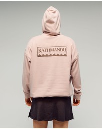 Kathmandu - Heritage Logo Slouchy Brushed Hoodie