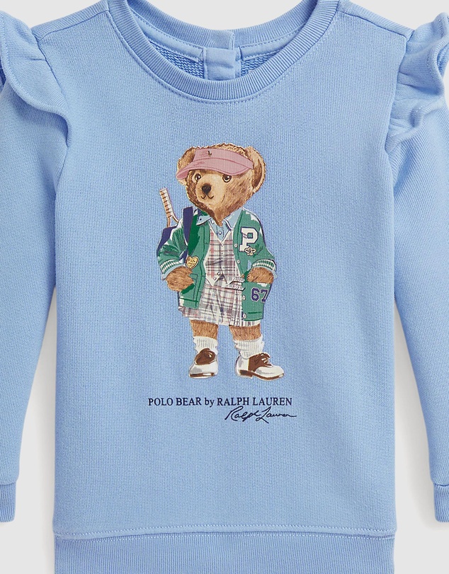 Polo Ralph Lauren - Polo Bear Ruffled Fleece Sweatshirt - Babies