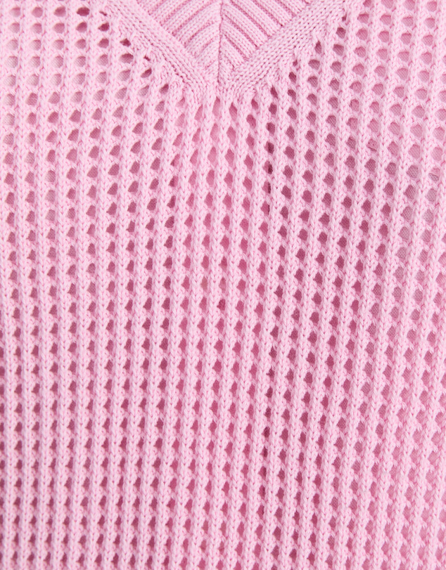 Sportscraft - Cotton Crochet V Neck Knit