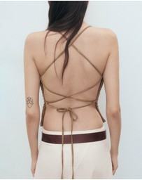 M.N.G - Open Back Cotton Top