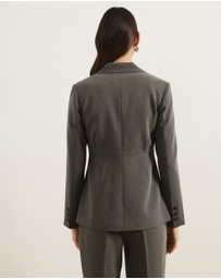 Atmos&Here - Jane Tailored Tuck Detail Blazer