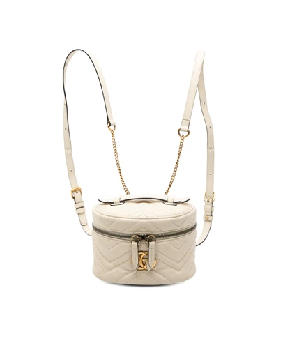 Pre-Loved by Azura Reborn - Pre-Loved Mini GG Marmont Matelasse Leather Round Backpack
