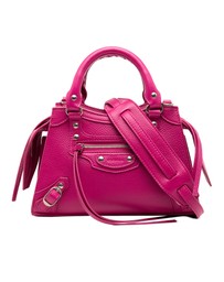 Pre-Loved by Azura Reborn - Pre-Loved Mini Grained Calfskin Motocross Neo Classic City Satchel