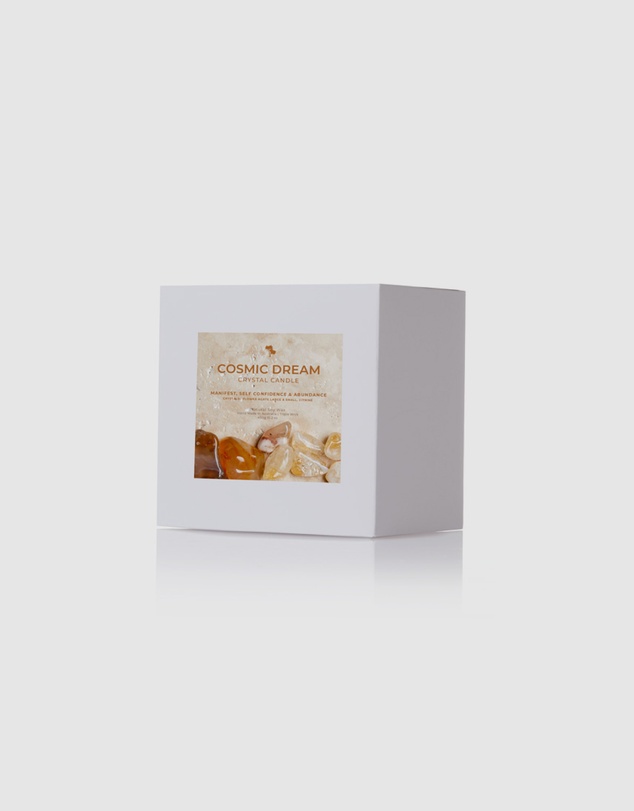 Silk Oil of Morocco - Cosmic Dream Large Crystal Candle - Self Confidence & Abundance