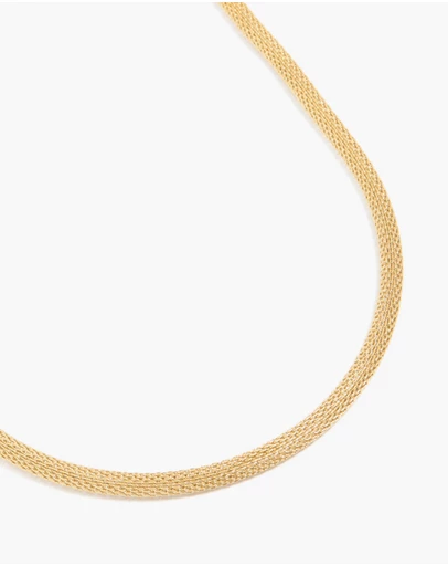 Lovisa - Waterproof Gold Plated Stainless Steel Mesh Tube Necklace