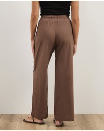 Atmos&Here - Elis Cotton Pants With Drawstring Detail At Waist