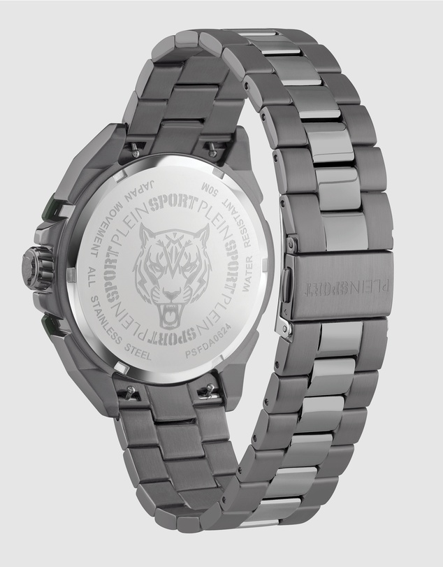 Plein Sport - Plein Urban Pulse 47mm Green dial and Stainless steel strap
