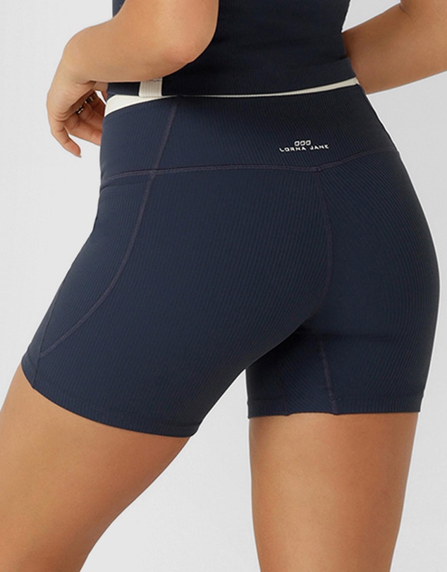 Lorna Jane - Siren Luxe Rib 14cm Bike Shorts