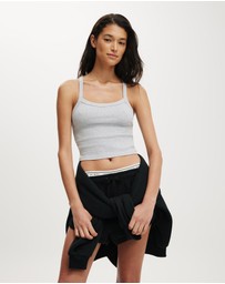 Cotton On Body Active - Active Rib T-Bar Cropped Tank