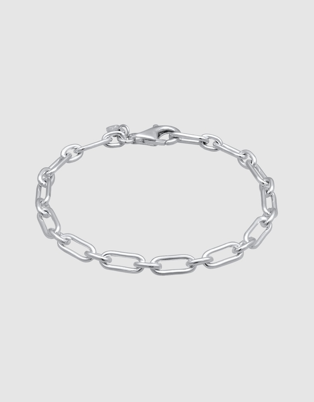 Kuzzoi - ICONIC EXCLUSIVE - Classic Oval Link Chain Bracelet in 925 Sterling Silver