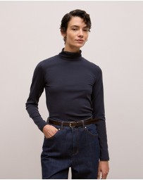 Trenery - Soft Rib Rollneck in Night Sky