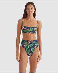 Polo Ralph Lauren - Tropical Print High Leg High Waist Bikini Bottom