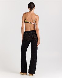 Poolside Paradiso - Messina Knit Pant - Black