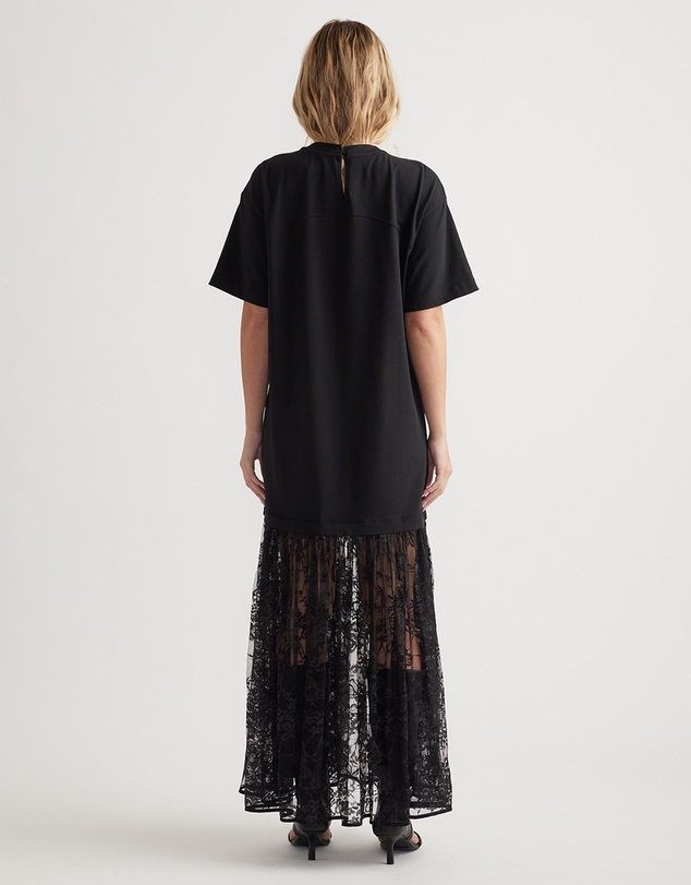 Decjuba - Gia Spliced Lace Maxi Dress