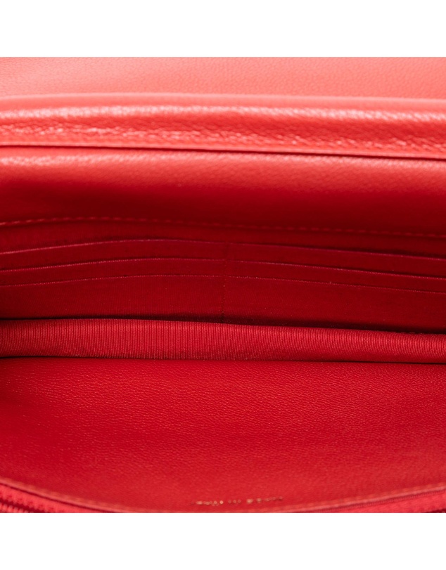 Pre-Loved by Azura Reborn - Pre-Loved Quilted Goatskin Diagonal Wallet On Chain