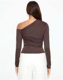 Dazie - Katia Asymmetric Jersey Top