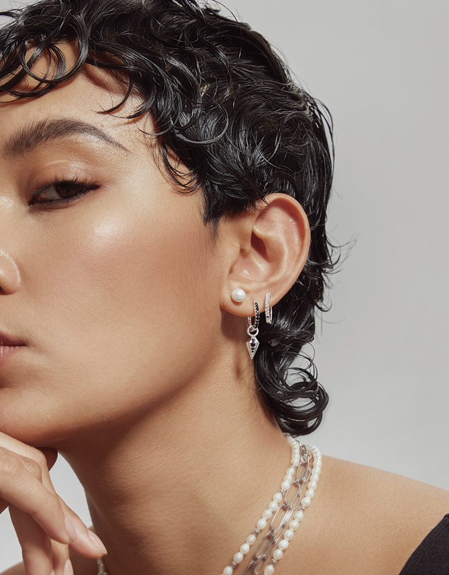 Ania Haie - Silver Moon Pave Earring Charm