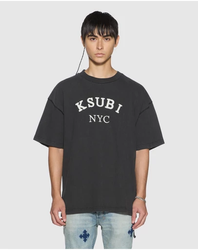 Ksubi - Laybel Ekcess SS Tee Washed Black