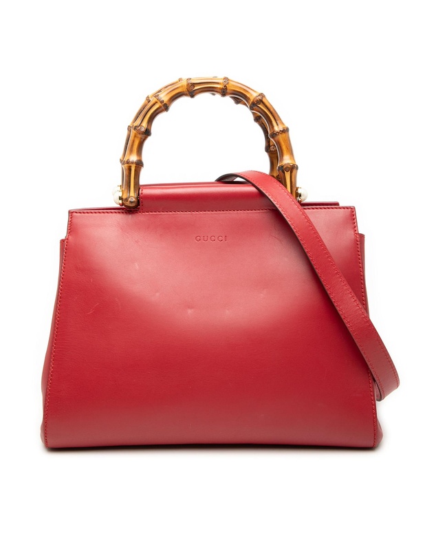 Pre-Loved by Azura Reborn - Pre-Loved Small Leather Bamboo Nymphaea Satchel