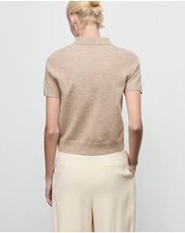 M.N.G - Argyle Polo-Neck Sweater