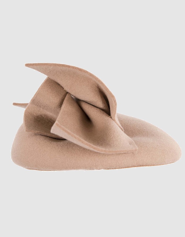 Max Alexander - Winter Beige Felt Pillbox with Bow