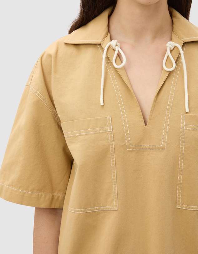 Oroton - Drill Popover Dress