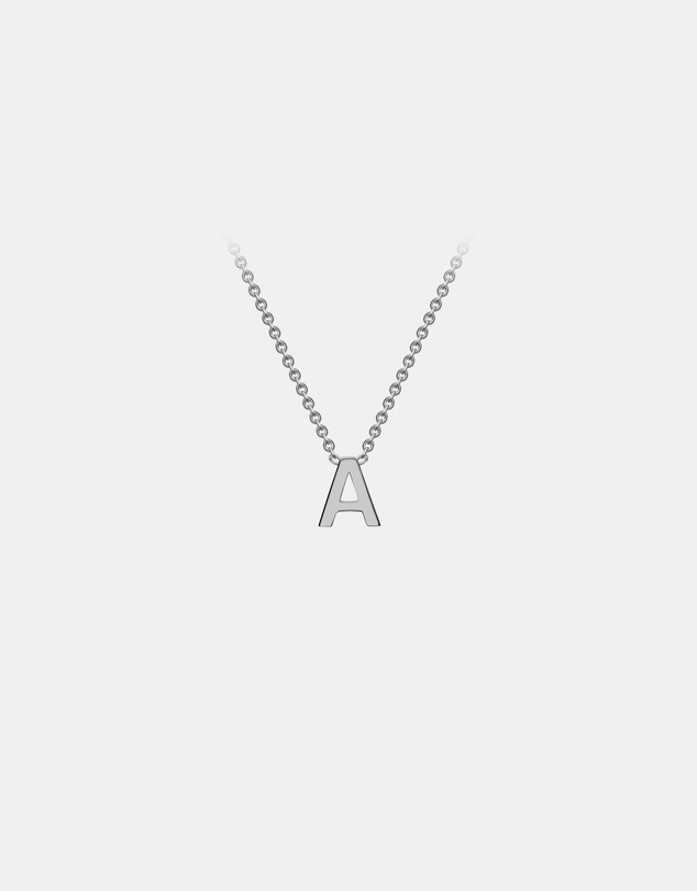 Zoe Olivia - 9K White Gold Initial A Necklace