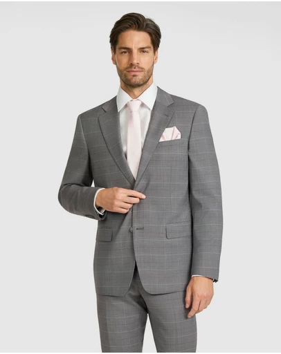 Tarocash - Sovran Check Wool Suit Jacket
